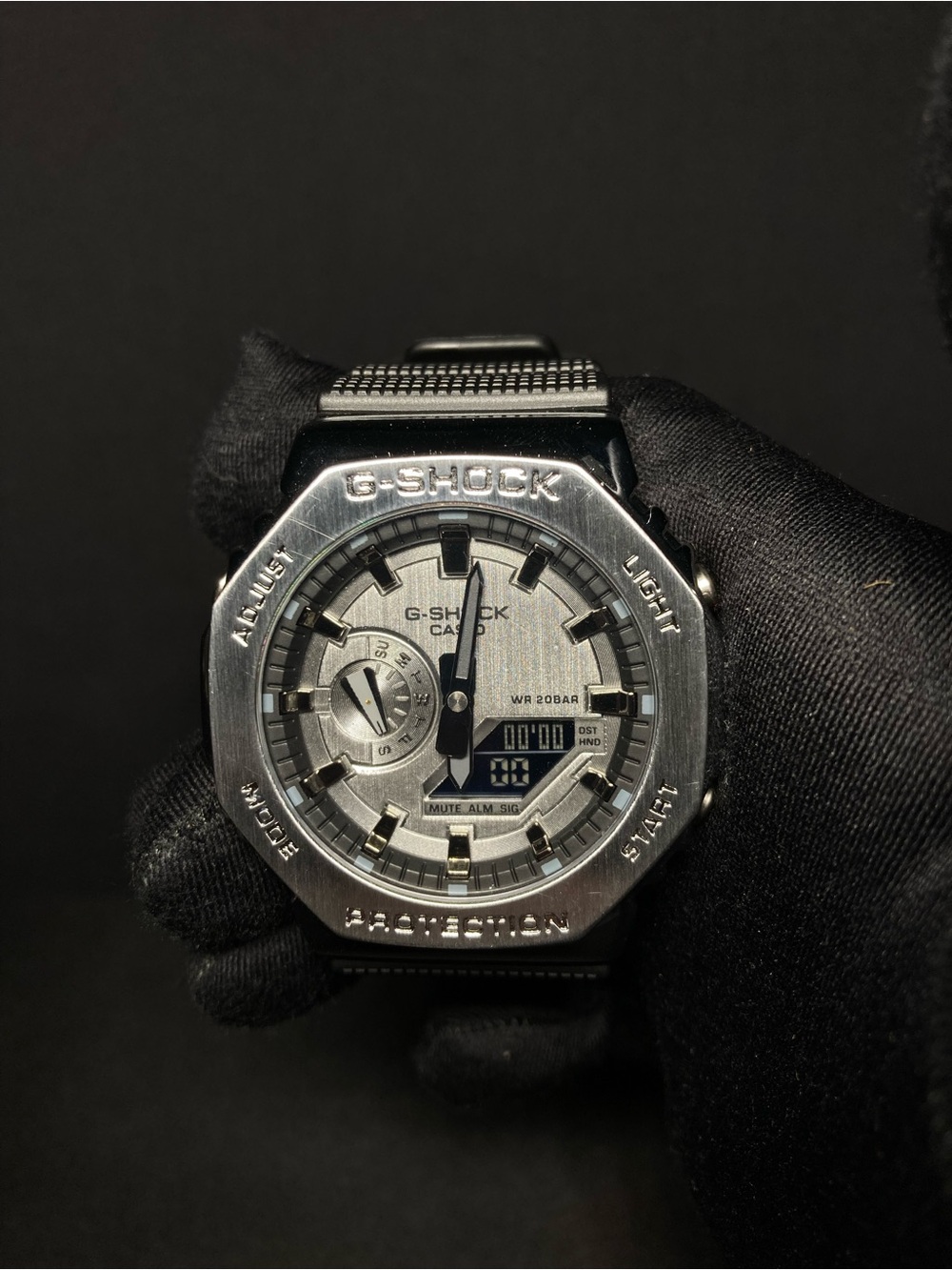 Custom G Shock Grey and Black Gm 2100 Model